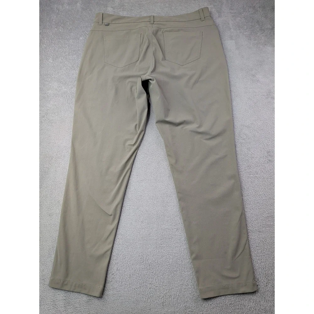 VRST Slim Fit Chino Pants Mens Size 38x32 Khaki Stretch Casual Dress Work
